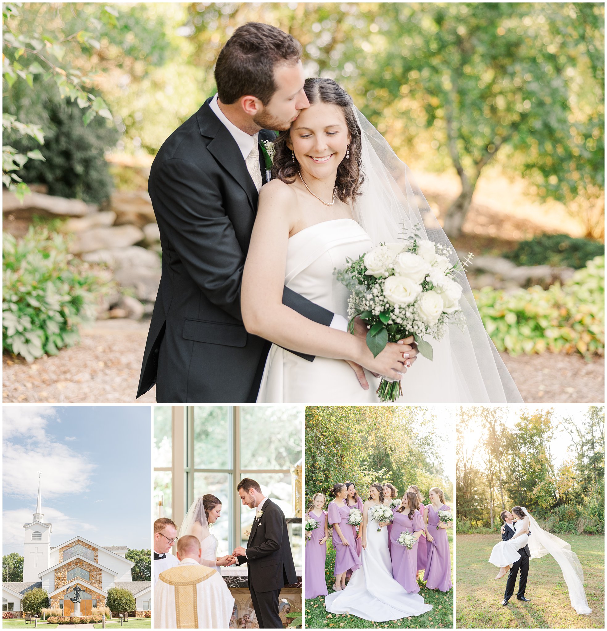 catholic wedding at st. raymond of pena fort in eau claire wisconsin