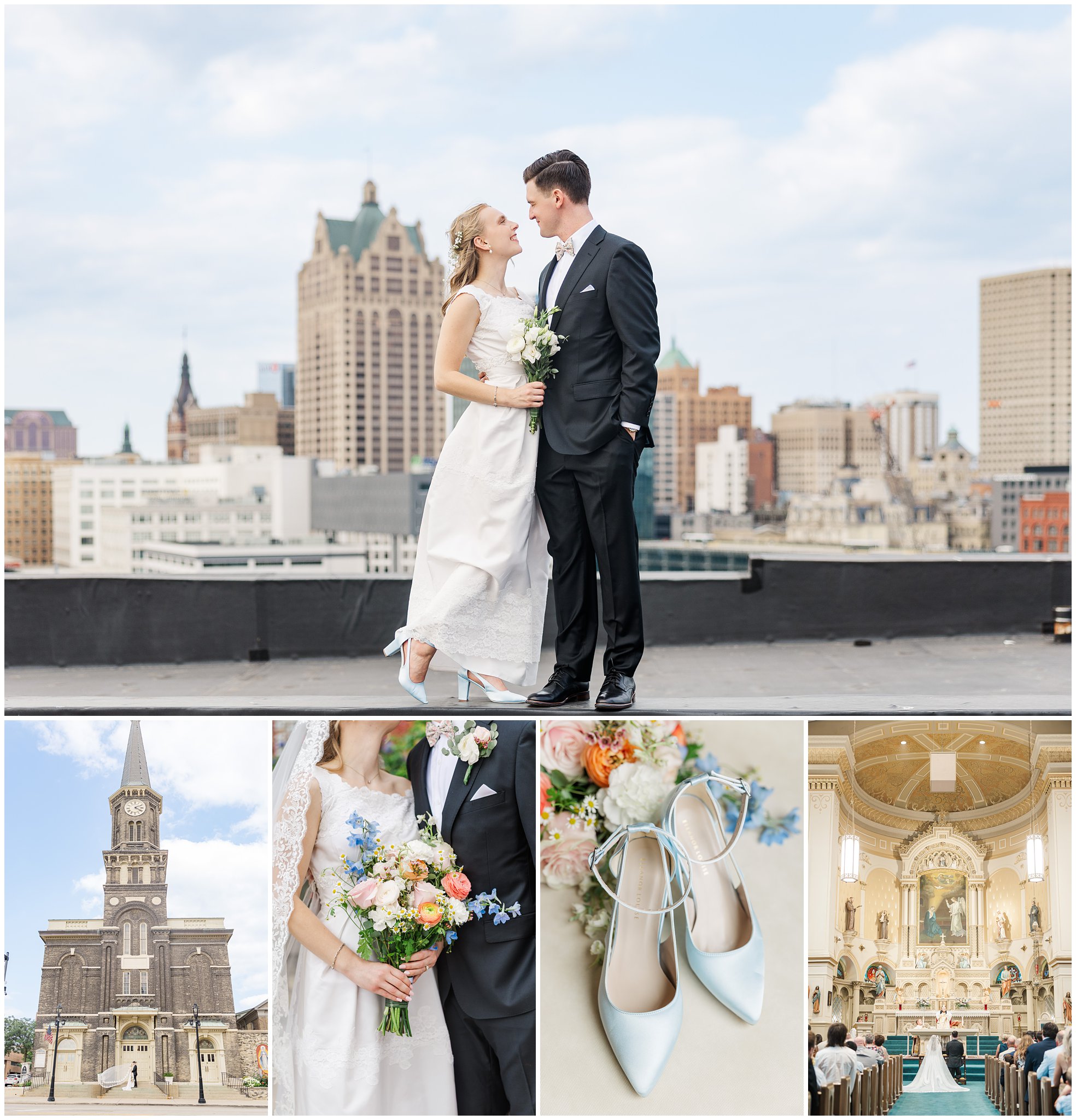 highlights from a milwaukee catholic wedding