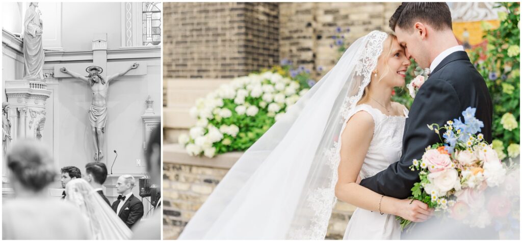 wedding at Old St. Mary's in Milwaukee